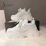 Xajzpa - Luxury Shoes Women Designers Platform White Black Sneakers For Ladies Casual Zapatillas