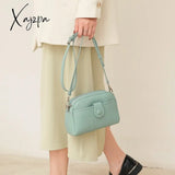 Xajzpa - Luxury Women Crossbody Bags Elegant Soft Ladies Pu Leather Purse Female Shoulder Tote Bag