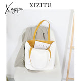 Xajzpa - Luxury Women’s High-End Leather Handbag Shoulder Bag Large A4 University School Work