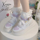 Xajzpa - Macaron Campus Style Lolita Sneakers Are Cute And Sweet All-Match Autumn Winter