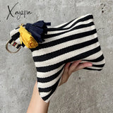 Xajzpa - Makeup Bag Women Cosmetic Case Striped Female Necessary Storage Make Up Cases Toiletry