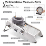 Xajzpa - Mandoline Slicer Stainless Steel Vegetable Julienner Adjustable Safe Blades Grater