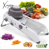 Xajzpa - Mandoline Slicer Stainless Steel Vegetable Julienner Adjustable Safe Blades Grater