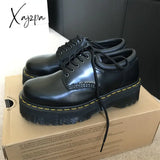 Xajzpa - Martens 8053 Leather Platform Casual Shoes Dr Womans Shoes 5-Eye Style Heightening Fashion