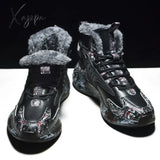 Xajzpa - Men Boots New Winter Slippers Warm Men Shoes Waterproof Non-Slip Plush Sneakers Male Tenis