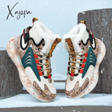 Xajzpa - Men Boots New Winter Slippers Warm Men Shoes Waterproof Non-Slip Plush Sneakers Male Tenis