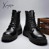 Xajzpa - Men Boots New Winter Slippers Warm Men Shoes Waterproof Non-Slip Plush Sneakers Male Tenis