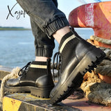 Xajzpa - Men Boots New Winter Slippers Warm Men Shoes Waterproof Non-Slip Plush Sneakers Male Tenis