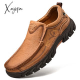 Xajzpa - Men Casual Shoes Loafers Sneakers New Fashion Retro Leisure Zapatos Casuales Hombres Big