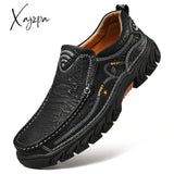 Xajzpa - Men Casual Shoes Loafers Sneakers New Fashion Retro Leisure Zapatos Casuales Hombres Big