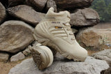 Xajzpa - Men Desert Tactical Military Boots Mens Work Safty Shoes Special Force Waterproof Army