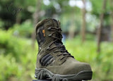 Xajzpa - Men Desert Tactical Military Boots Mens Work Safty Shoes Special Force Waterproof Army