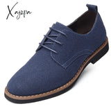 Xajzpa - Men Dress Shoes Fashion Oxford Leather Comfortable Formal For Sneakers Male Flat Footwear