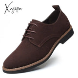 Xajzpa - Men Dress Shoes Fashion Oxford Leather Comfortable Formal For Sneakers Male Flat Footwear