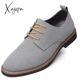 Xajzpa - Men Dress Shoes Fashion Oxford Leather Comfortable Formal For Sneakers Male Flat Footwear