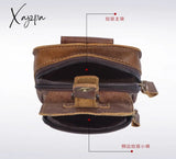 Xajzpa - Men Genuine Leather Fanny Waist Bag Cell/Mobile Phone Pocket S713-40 Belt Bum Pouch Pack