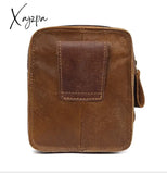 Xajzpa - Men Genuine Leather Fanny Waist Bag Cell/Mobile Phone Pocket S713-40 Belt Bum Pouch Pack