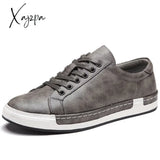 Xajzpa - Men Leather Casual Shoes Sneakers Autumn Brand Mens Suede Comfortable Flat Male Footwear