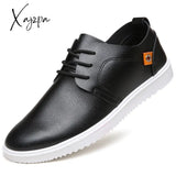 Xajzpa - Men Leather Casual Shoes Summer Brand Comfortable Flat For Trendy Sneaker Oxfords