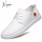 Xajzpa - Men Leather Casual Shoes Summer Brand Comfortable Flat For Trendy Sneaker Oxfords