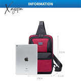 Xajzpa - Men Multifunction Chest Bag Fashion Shoulder Business Travel Messenger Pack Waterproof