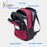 Xajzpa - Men Multifunction Chest Bag Fashion Shoulder Business Travel Messenger Pack Waterproof