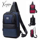 Xajzpa - Men Multifunction Chest Bag Fashion Shoulder Business Travel Messenger Pack Waterproof