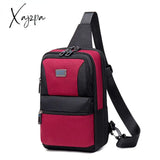 Xajzpa - Men Multifunction Chest Bag Fashion Shoulder Business Travel Messenger Pack Waterproof