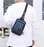 Xajzpa - Men Nylon Backpack Rucksack Cross Body Shoulder Bags Military Travel Male Fashion