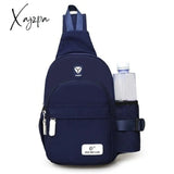 Xajzpa - Men Nylon Outdoor Sport Shoulder Small Bag Crossbody Chest Pack Backpack Canvas Usb