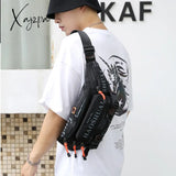 Xajzpa - Men Nylon Waist Pack Belt Bag Running Waterproof Multi-Purpose Travel Male Sling Chest