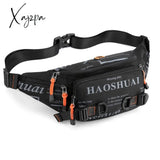 Xajzpa - Men Nylon Waist Pack Belt Bag Running Waterproof Multi-purpose Travel Male Sling Chest Fanny Pack Bum Hip Bags