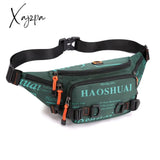 Xajzpa - Men Nylon Waist Pack Belt Bag Running Waterproof Multi-Purpose Travel Male Sling Chest