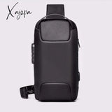 Xajzpa - Men Oxford Sling Backpack Rucksack Knapsack Bags With Usb Charge Port Anti-Theft Travel