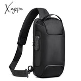 Xajzpa - Men Oxford Sling Backpack Rucksack Knapsack Bags With Usb Charge Port Anti-Theft Travel