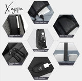 Xajzpa - Men Pvc Multifunctional Shoulder Bags Travel Pack Waterproof Usb Sling Chest Bag Messenger