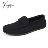 Xajzpa - Men Shoes Loafers Luxury Trendy 2023 Casual Slip On Formal Summer Moccasins Mesh Black