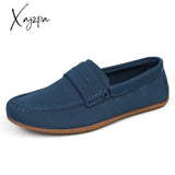 Xajzpa - Men Shoes Loafers Luxury Trendy 2023 Casual Slip On Formal Summer Moccasins Mesh Black