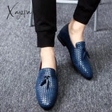 Xajzpa - Men Shoes Luxury Brand Moccasin Leather Casual Driving Oxfords Loafers Moccasins Italian