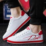 Xajzpa - Men Shoes Sneakers Comfortable Flats White Casual Leather Tenis Fall Male Lace Up Walking