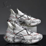 Xajzpa - Men Shoes Sneakers Male Mens Casual Shoes Tenis Luxury Trainer Race Breathable Fashion