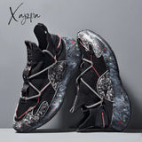 Xajzpa - Men Shoes Sneakers Male Mens Casual Shoes Tenis Luxury Trainer Race Breathable Fashion