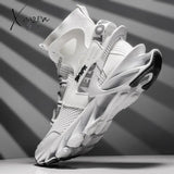 Xajzpa - Men Shoes Sneakers Male Mens Casual Shoes Tenis Luxury Trainer Race Breathable Fashion