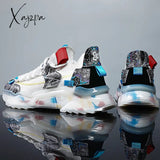 Xajzpa - Men Shoes Sneakers Male Mens Casual Shoes Tenis Luxury Trainer Race Breathable Fashion