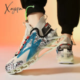 Xajzpa - Men Shoes Sneakers Male Mens Casual Shoes Tenis Luxury Trainer Race Breathable Fashion