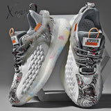 Xajzpa - Men Shoes Sneakers Male Mens Casual Shoes Tenis Luxury Trainer Race Breathable Fashion