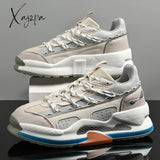 Xajzpa - Men Shoes Sneakers Male Mens Casual Shoes Tenis Luxury Trainer Race Breathable Fashion