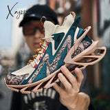 Xajzpa - Men Shoes Sneakers Male Tenis Luxury Designer Mens Casual Shoes Platform Fashion Blade