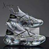 Xajzpa - Men Shoes Sneakers Male Tenis Luxury Mens Casual Shoes Trainer Race Breathable Fashion