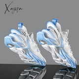 Xajzpa - Men Shoes Sneakers Male Tenis Luxury Mens Casual Shoes Trainer Race Breathable Fashion